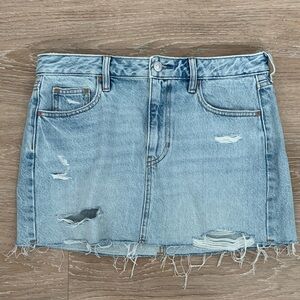 PacSun Pacific Sunwear Bella Mid-Rise Denim Mini Skirt Size 28